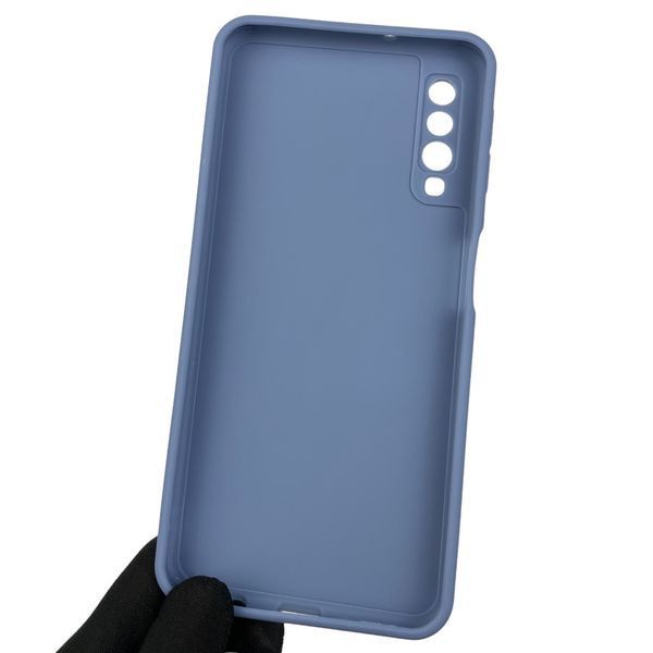 Чохол для Samsung Galaxy A7 2018 SM-A750 із квадратними гранями із захистом камери на самсунг а7 2018 блакитний 0001270 фото