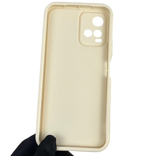 Чохол силіконовий Soft Touch з 3D принтом Майнкрафт для Vivo Y21s молочний (Повний захист камери) 0041353 фото
