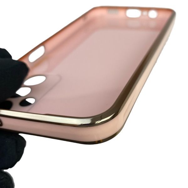 Чехол для Samsung Galaxy M14 5G SM-M146 с защитой камеры с золотой окантовкой на самсунг м14 пудровый gs1 0019801 фото