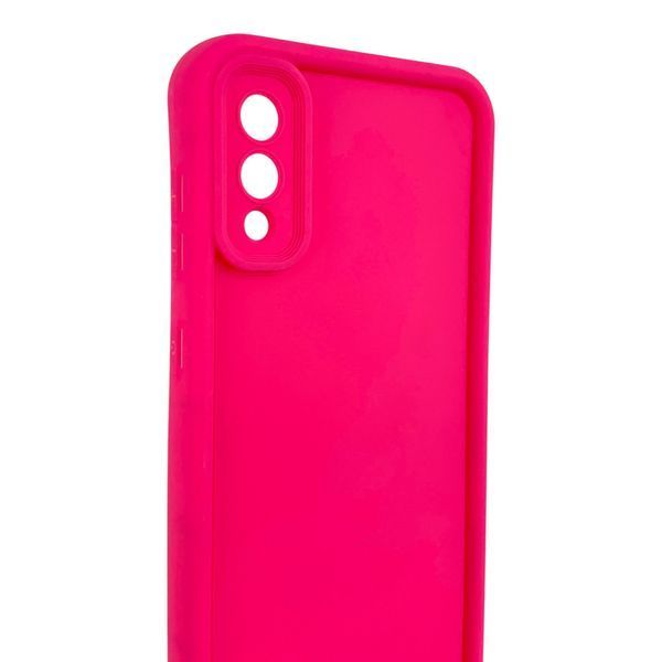 Чохол силіконовий Soft Touch для Samsung Galaxy A02 малиновий (Повний захист камери) 0053938 фото