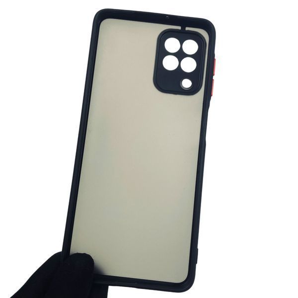 Чохол для Samsung Galaxy M32 4G SM-M325F протиударний матовий з високими бортами з захистом камери на самсунг м32 4г чорний 0000920 фото