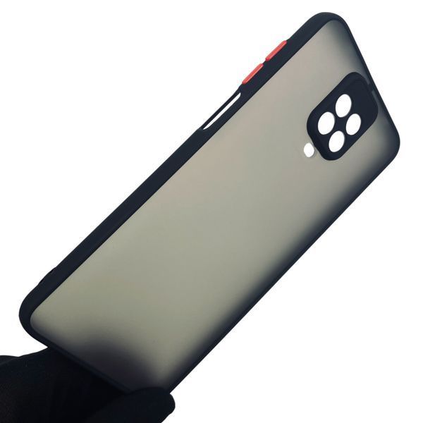 Чехол для Xiaomi Redmi Note 9 Pro противоударный с высокими бортами защитой камеры на редми нот 9 про чёрный 0000970 фото