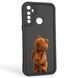 Чохол силіконовий оригінальний Soft Touch з 3D принтом кумедний тед ведмідик для Realme 5 чорний (Повний захист камери) 0048503 фото 1