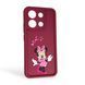 Чохол силіконовий Soft Touch з 3D принтом чарівна мінні маус для Xiaomi Redmi Note 13 4G бордовий (Повний захист камери) 0050359 фото 1
