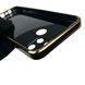 Чохол для Realme C21Y з кільцем-підставкою із золотою окантовкою на реалмі с21у чорний gs1 0020509 фото 4