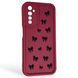 Чехол силиконовый Soft Touch с 3D принтом для Realme 6s бордовый (Полная защита камеры) 0044559 фото 1