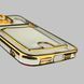 Чохол для Apple iPhone 15 Pro Max із золотою окантовкою з кишенькою для карток на айфон 15 про макс золотий 0013027 фото 6