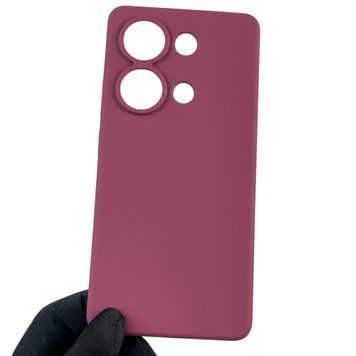 Чехол для Xiaomi POCO M6 Pro 4G силиконовый с микрофиброй нескользящий на сяоми поко м6 про 4г бордовый 0032518 фото