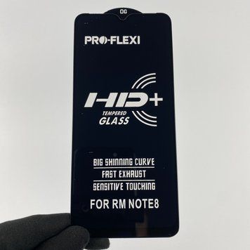 Захисне скло для телефона Xiaomi Redmi Note 8 протиударне повноекранне на сяомі редмі нот 8 чорне 0001106 фото