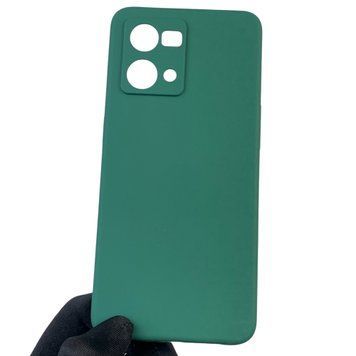 Чохол для Oppo Reno 7 4G силіконовий з мікрофіброю нековзний на оппо рено 7 4г зелений 0031799 фото