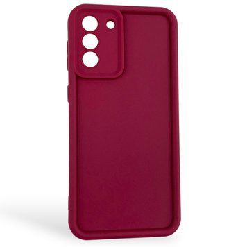 Чехол силиконовый Soft Touch для Samsung Galaxy S21 Plus бордовый (Полная защита камеры) 0054039 фото