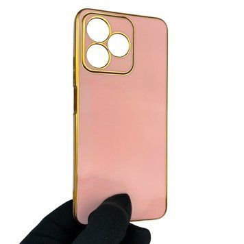 Чехол для Realme C53 с защитой камеры с золотой окантовкой на реалми с53 пудровый gs1 0019646 фото
