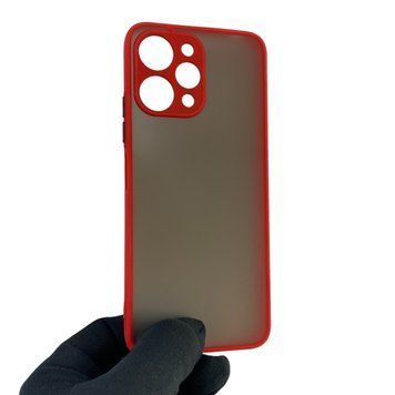 Чехол для телефона Xiaomi Redmi 12 4G с высокими бортами с защитой камеры на сяоми редми 12 красный 0026204 фото
