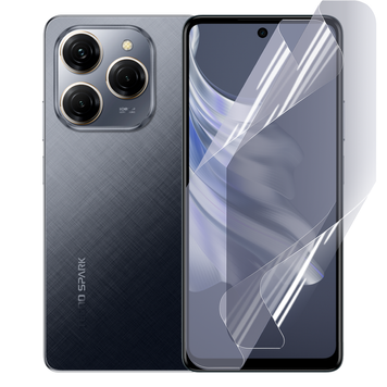 Плівка гідрогелева для Tecno Spark 20 Pro 5G глянцева протиударна на техно спарк 20 про 5г прозора 0035158 фото