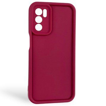 Чехол силиконовый Soft Touch для Oppo A16 бордовый (Полная защита камеры) 0054260 фото