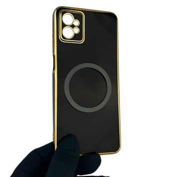 Чехол для Motorola Moto G32 PAUU0013RS с кольцом MagSafe с золотой окантовкой на моторола мото г32 черный gs1 0021288 фото