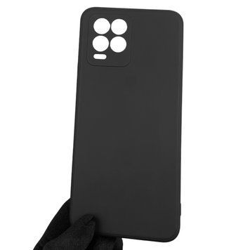Чехол для Realme 8 Pro с квадратными гранями с защитой камеры на реалми 8 про чёрный 0002291 фото