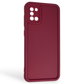 Чехол силиконовый Soft Touch для Samsung Galaxy A31 (SM-A315F) бордовый (Полная защита камеры) 0044036 фото