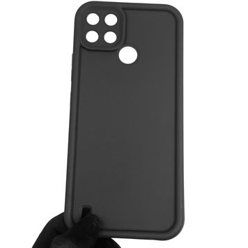 Чохол силіконовий Soft Touch для Realme C25Y чорний (Повний захист камери) 0039479 фото