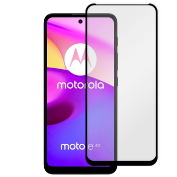 Захисне скло 6D OG для телефона Motorola Moto E30 повноекранне протиударне на моторола мото Е30 чорне 0013954 фото