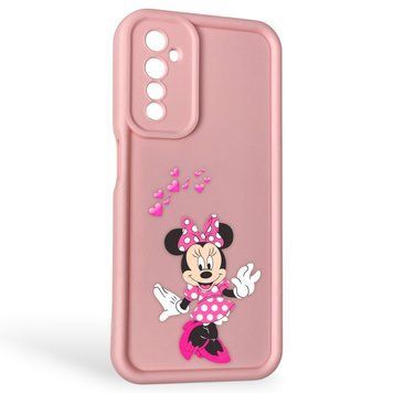 Чехол силиконовый Soft Touch с 3D принтом волшебной минни маус для Realme 6s розовый (Полная защита камеры) 0050415 фото