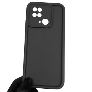 Чохол силіконовий Soft Touch для Xiaomi Poco C40 чорний (Повний захист камери) 0039799 фото