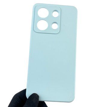 Чохол для Xiaomi Redmi Note 13 4G силіконовий з мікрофіброю нековзний на сяомі редмі нот 13 4г блакитний 0032728 фото