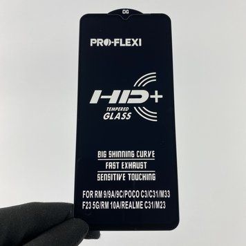 Захисне скло 6D OG для телефона Xiaomi Redmi 9C протиударне повноекранне на сяомі редмі 9с чорне 0000864 фото