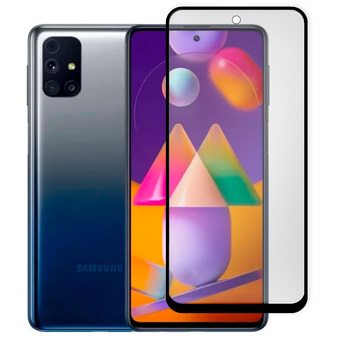 Захисне скло МАТОВЕ для телефона Samsung Galaxy M31s (SM-M317F) протиударне повноекранне на самсунг м31с чорне 0039237 фото
