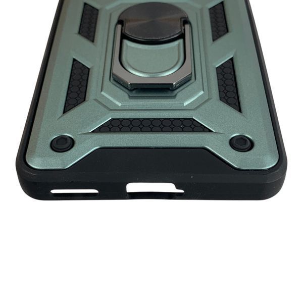 Чехол противоударный для Xiaomi 13 Lite с магнитной пластиной со шторкой на камере зеленый 0050771 фото