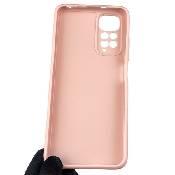 Чохол для Xiaomi Redmi Note 11s з квадратними гранями із захистом камери на сяомі редмі нот 11с пудровий 0012800 фото