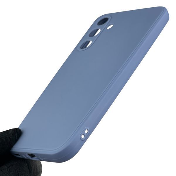 Чохол для Samsung Galaxy A35 5G (SM-A556) з квадратними гранями із захистом камери на самсунг а35 блакитний 0012598 фото