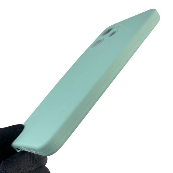Чехол для Xiaomi Redmi 12 4G силиконовый с микрофиброй нескользящий на сяоми редми 12 4г бирюзовый 0032576 фото