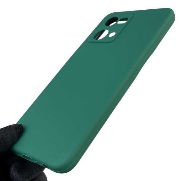 Чохол для Oppo Reno 7 4G силіконовий з мікрофіброю нековзний на оппо рено 7 4г зелений 0031799 фото