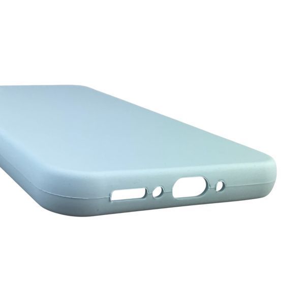 Чехол для Samsung Galaxy A34 5G (SM-A346E) силиконовый с микрофиброй нескользящий на самсунг а34 5г голубой 0031931 фото