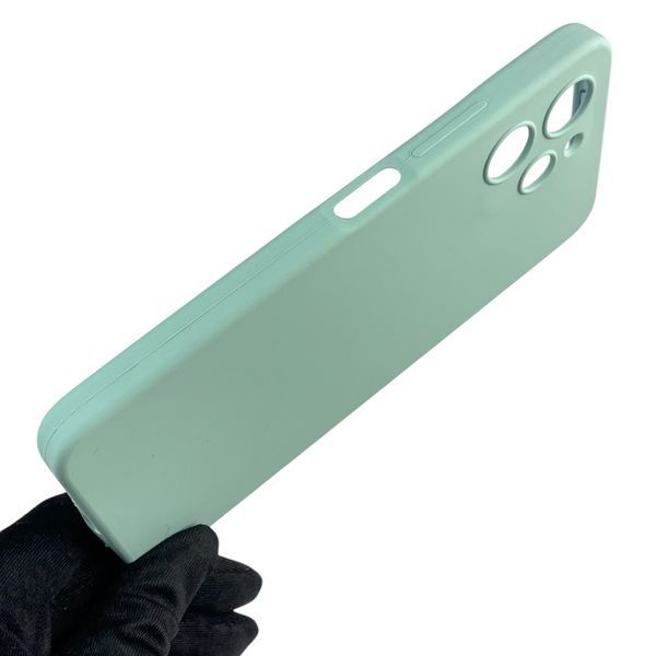 Чехол для Xiaomi Redmi 12 4G силиконовый с микрофиброй нескользящий на сяоми редми 12 4г бирюзовый 0032576 фото
