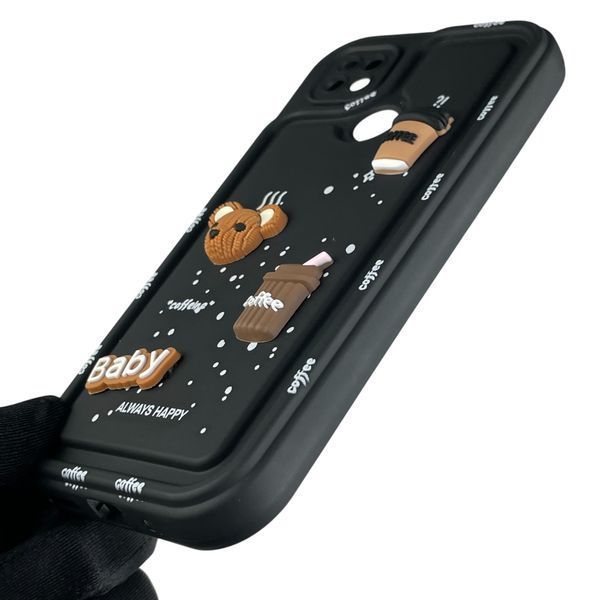 Чохол для Xiaomi Redmi 10A з 3д малюнком дитячий жіночий об'ємний на сяомі редмі 10A чорний 0013547 фото