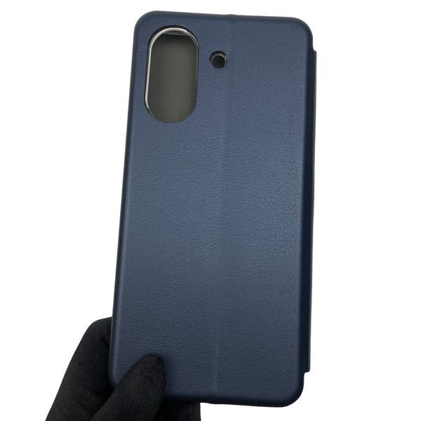 Чохол-книжка для Xiaomi Poco C65 з підставкою на сяомі поко с65 темно-синя 0002171 фото