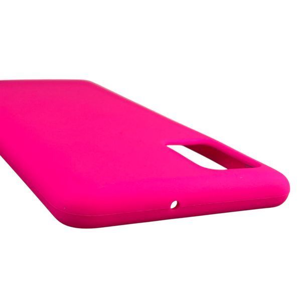 Чехол для Samsung Galaxy A51 (SM-A515F) силиконовый с микрофиброй нескользящий на самсунг а51 малиновый 0032009 фото