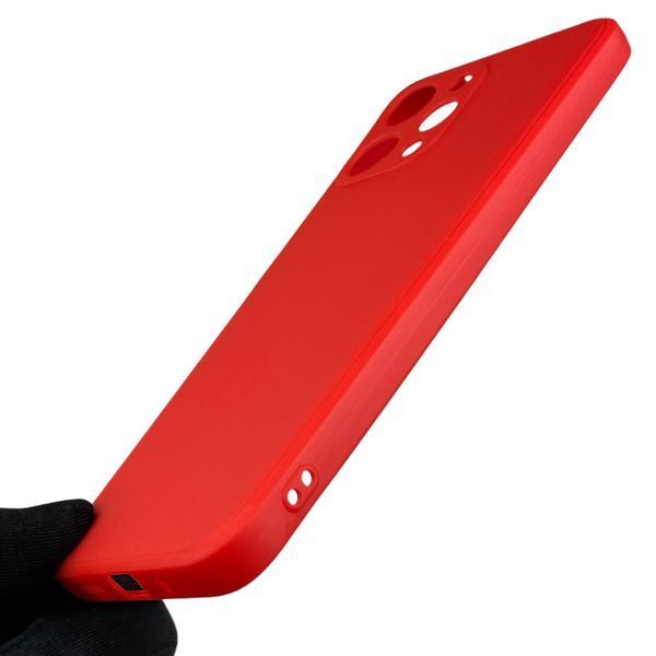 Чехол для Xiaomi Redmi 12 5G с квадратными гранями с защитой камеры на сяоми редми 12 5г красный 0012750 фото