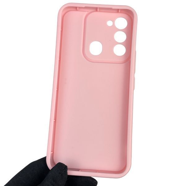 Чехол силиконовый оригинальный Soft Touch с 3D принтом смешного теда мишки для TECNO Spark 8C (KG5k) розовый (Полная защита камеры) 0048756 фото