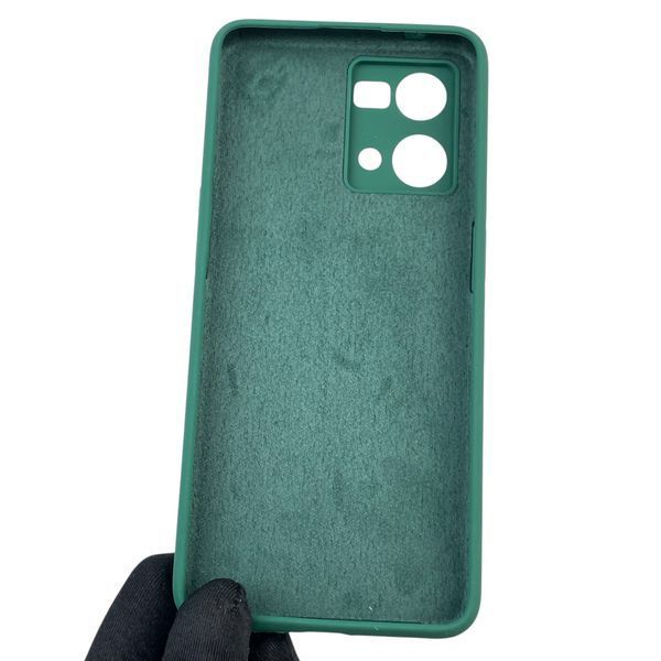 Чохол для Oppo Reno 7 4G силіконовий з мікрофіброю нековзний на оппо рено 7 4г зелений 0031799 фото