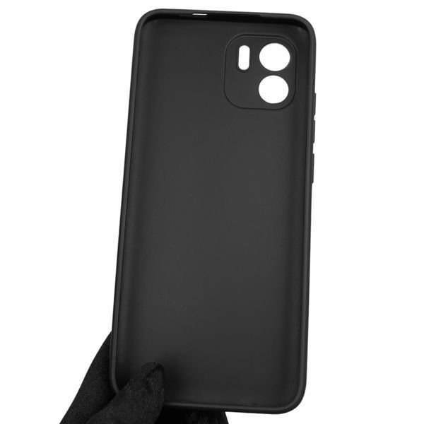 Чохол для Xiaomi Redmi A2 однотонний із захистом камери на сяомі редмі а2 чорний 0001915 фото