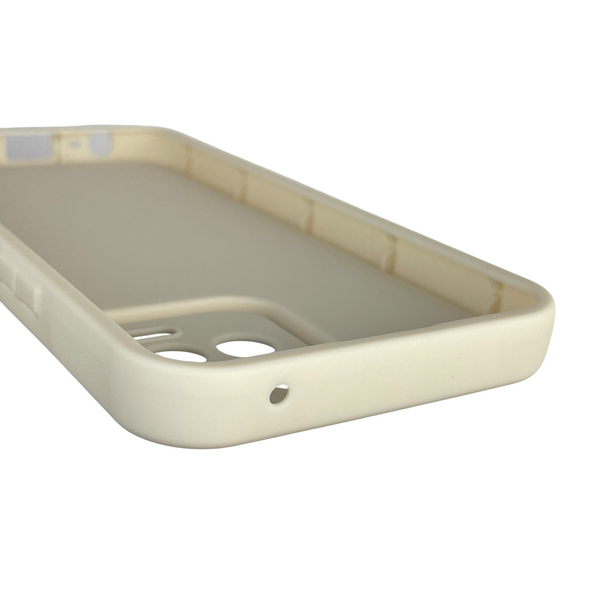 Чехол силиконовый Soft Touch с 3D принтом для Realme 8 Pro молочный (Полная защита камеры) 0040346 фото