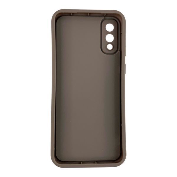 Чехол силиконовый Soft Touch для Samsung Galaxy A02 коричневый (Полная защита камеры) 0053939 фото