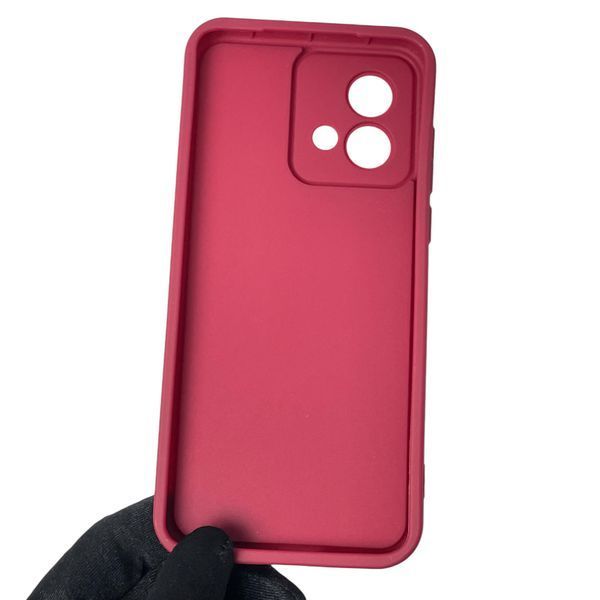 Чехол силиконовый Soft Touch для Motorola Moto G84 (PAYM0011RS) бордовый (Полная защита камеры) 0043968 фото