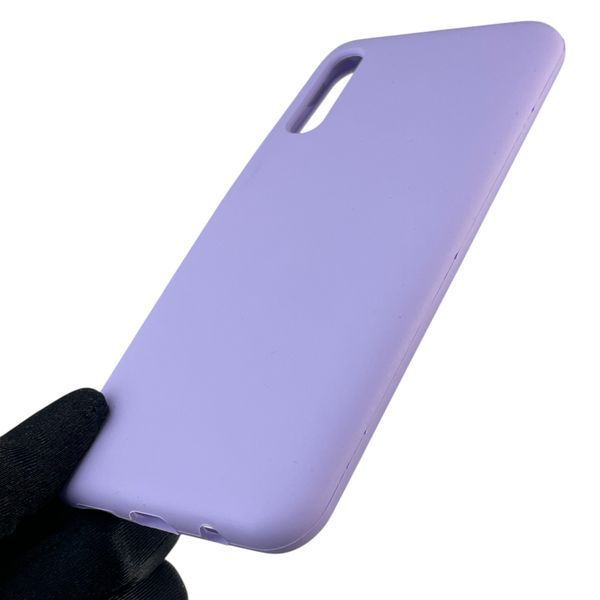 Чехол для Samsung Galaxy A50s (SM-A507F) силиконовый с микрофиброй нескользящий на самсунг а50с сиреневый 0031996 фото