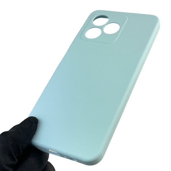 Чохол для Realme Note 50 силіконовий з мікрофіброю нековзний на реалмі нот 50 блакитний 0031817 фото