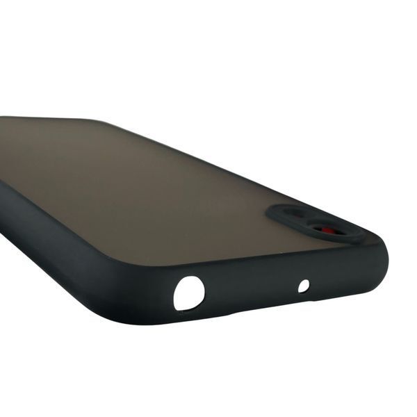 Чехол для Huawei Y5 2019 матовый с высокими бортами с защитой камеры на хуавей у5 2019 черный 0013391 фото