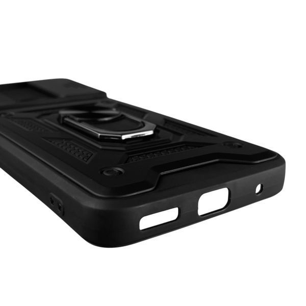 Чохол для Motorola Moto G60S (PAMV0001RS) броньований з кільцем-тримачем підставкою зі шторкою на моторола мото г60с чорний rg1 0013600 фото